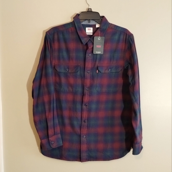 Levi's Other - Men's Levi's Classic Worker Overshirt Cotton Button Down Casual Flannel - NWTs